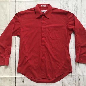 Sz 16-1/2" 32/33 Carlo Pacini Red LS BU Shirt